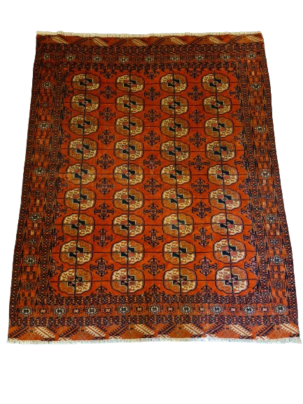 Handgeknüpfter Buchara Orientteppich aus Turkmenistan 177x145cm