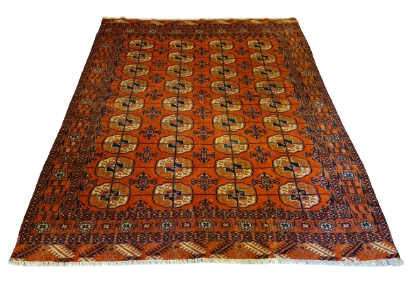 Handgeknüpfter Buchara Orientteppich aus Turkmenistan 177x145cm