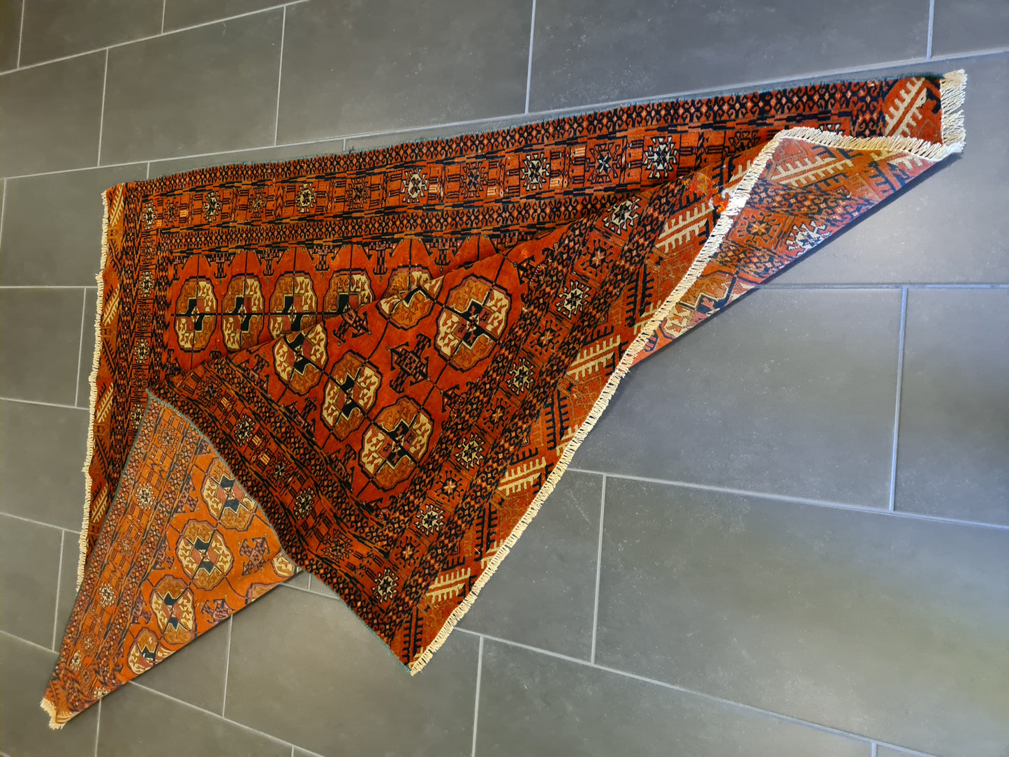 Handgeknüpfter Buchara Orientteppich aus Turkmenistan 177x145cm