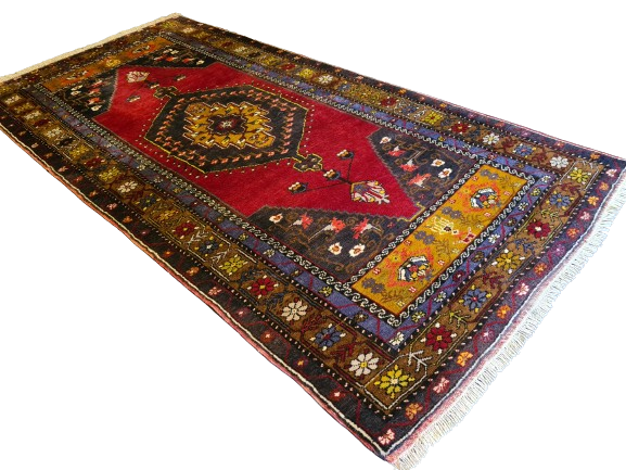 Handgeknüpfter Yahali Orientteppich aus der Türkei 250x125cm