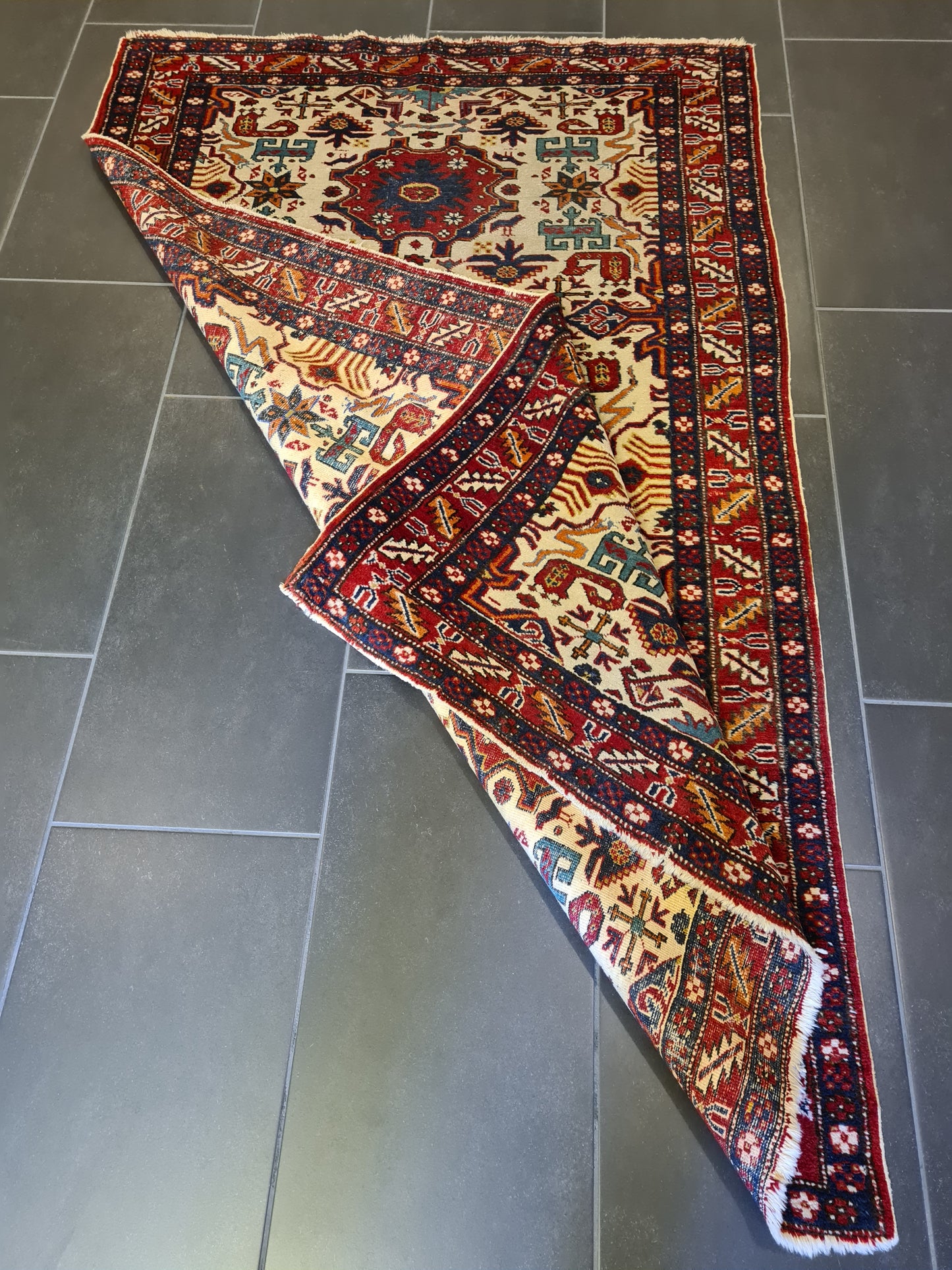 Handgeknüpfter Derbent Kasak Orientteppich Sammlerstück 164x112cm