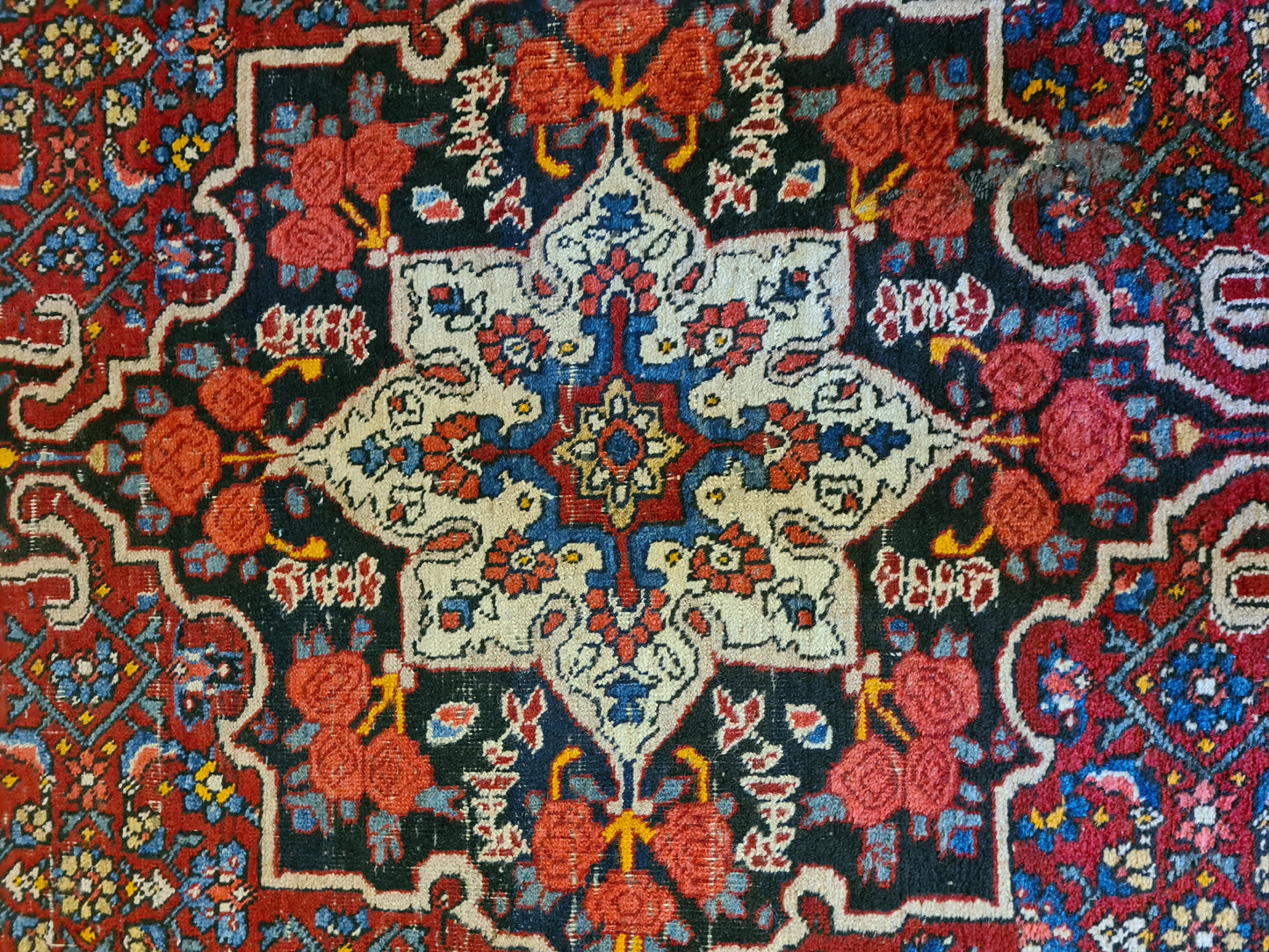 Handgeknüpfter Rosen Bidjar Orientteppich 203x136cm