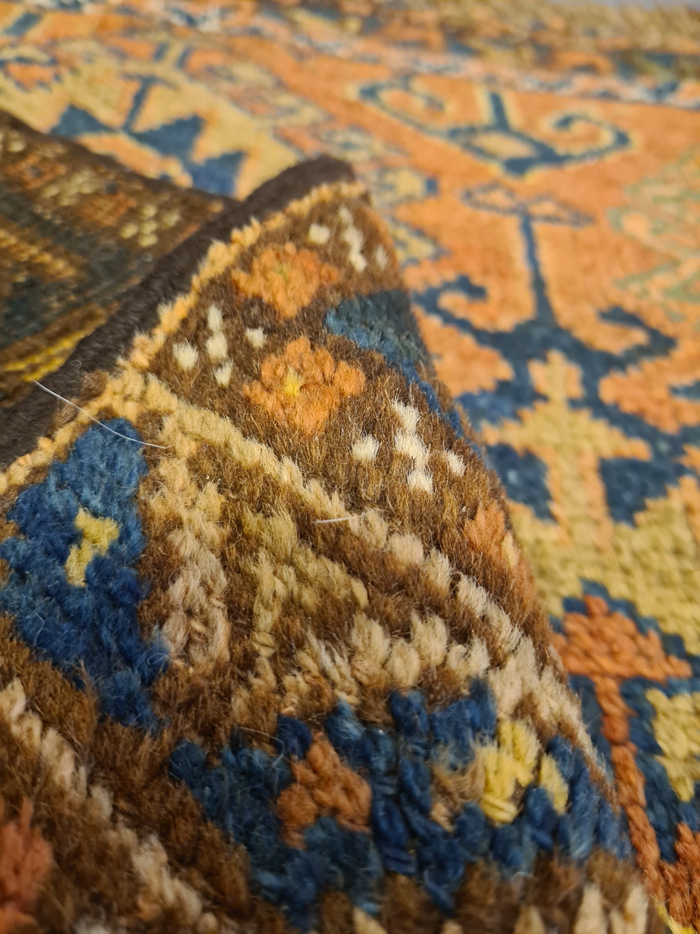 Handgeknüpfter Perser Shiraz Orientteppich Meisterwerk Tradition 90x80