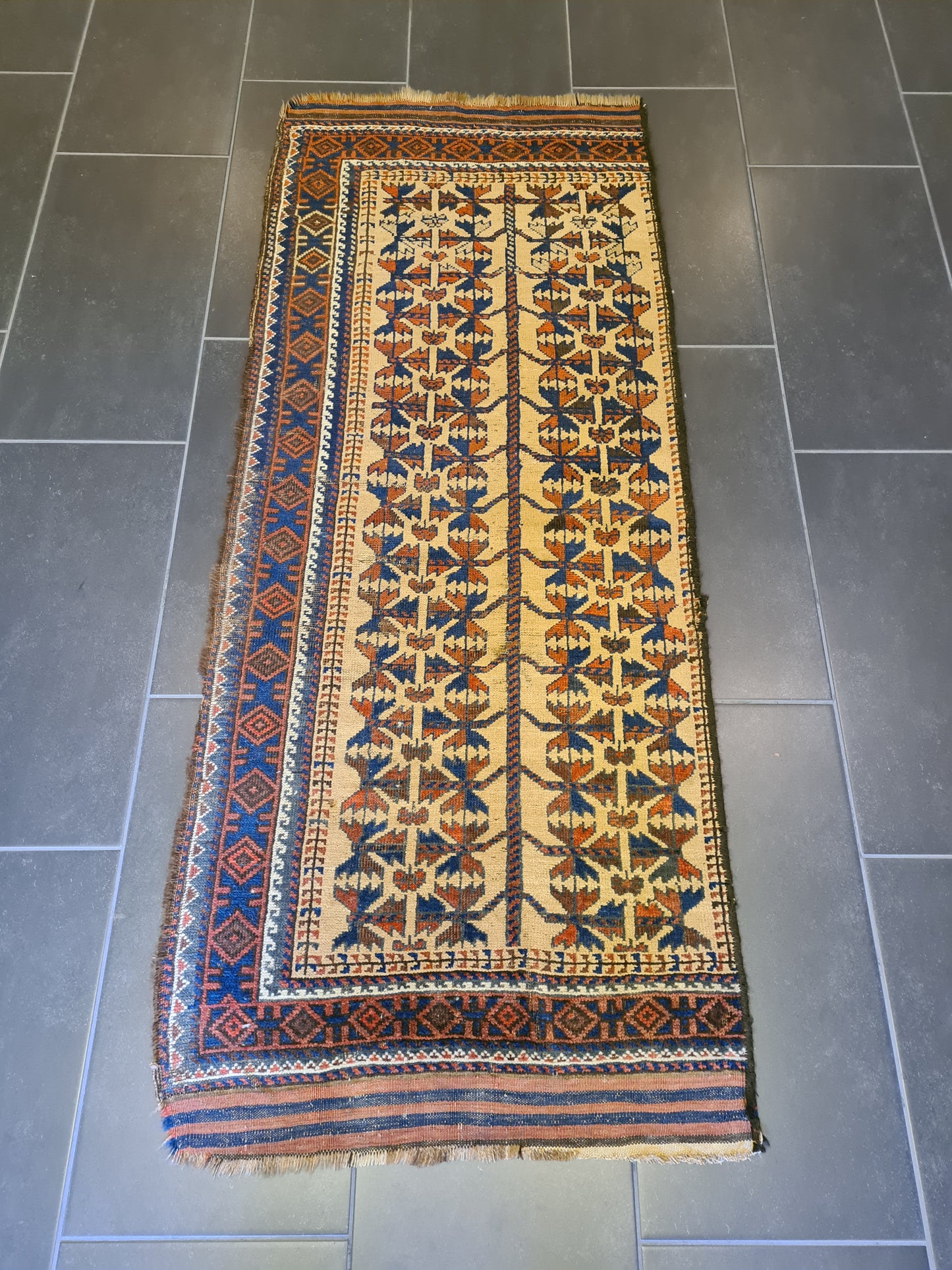 Antiker Handgeknüpfter Belutsch Orientteppich – Ein Sammlerstück 168x68cm
