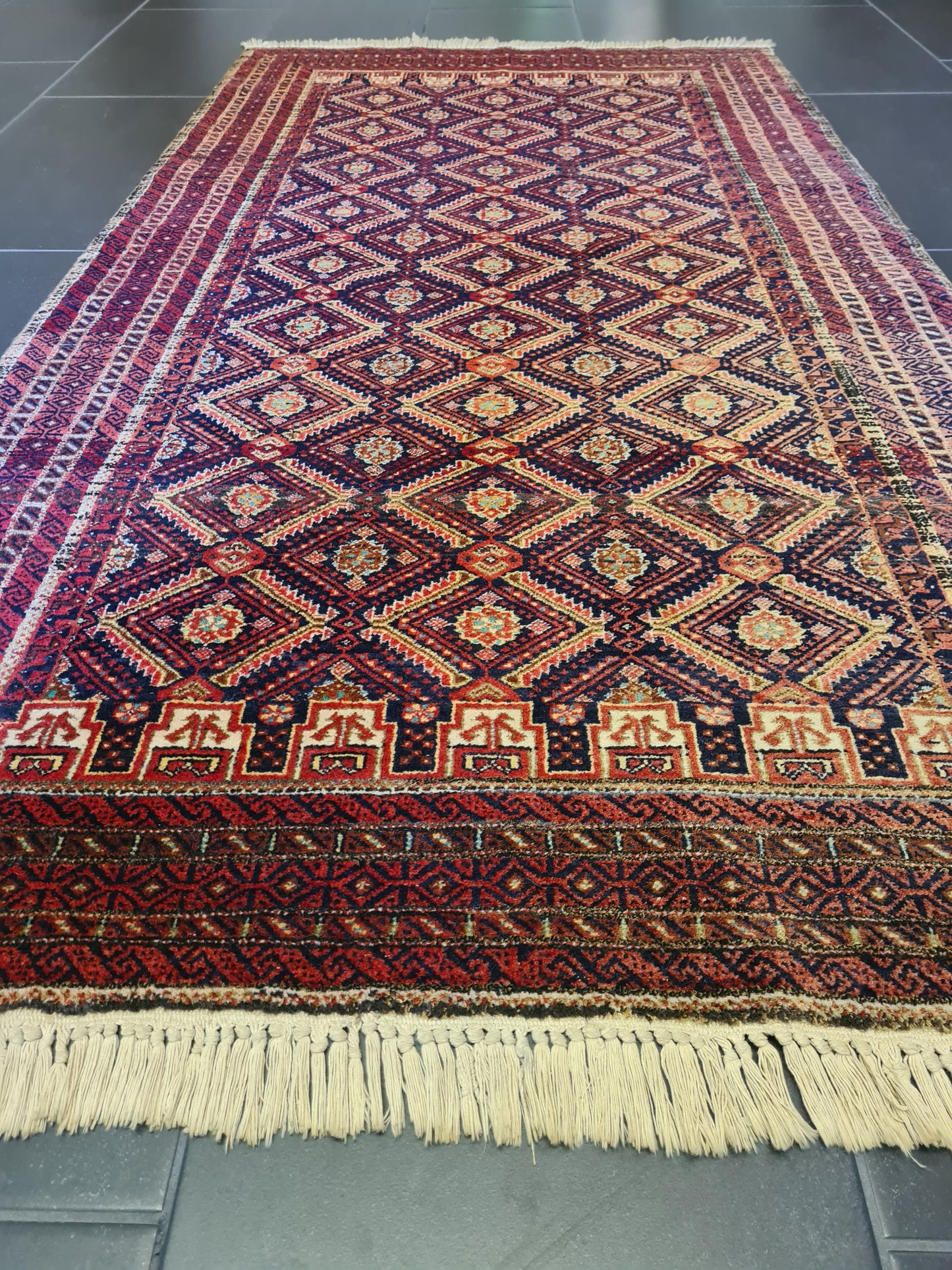 Antiker Handgeknüpfter Belutsch Orientteppich – Seltenes Sammlerstück 180x98cm