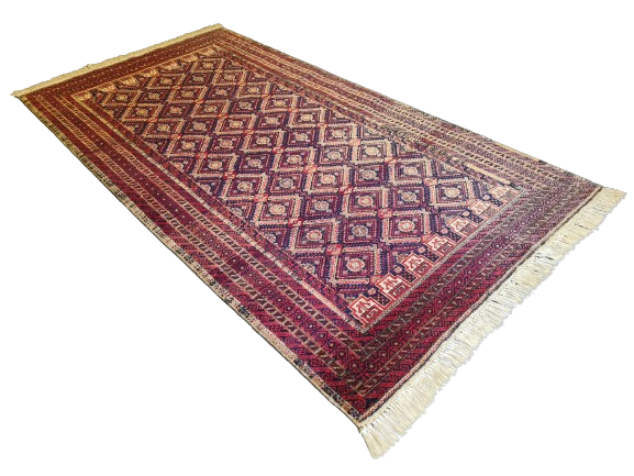 Antiker Handgeknüpfter Belutsch Orientteppich – Seltenes Sammlerstück 180x98cm