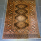 Antiker Handgeknüpfter Afghan Art Deco Orientteppich Sammlerstück 180x130cm