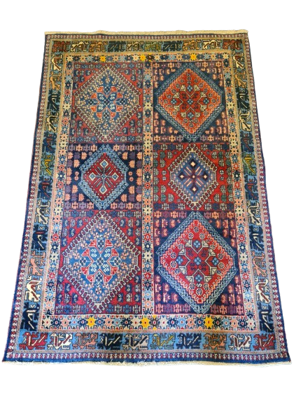 Antiker Handgeknüpfter Shiraz Orientteppich Sammlerstück 153x105cm