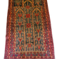 Antiker Handgeknüpfter Afghanischer Gebetsteppich Art Deco Sammlerstück 151x97cm