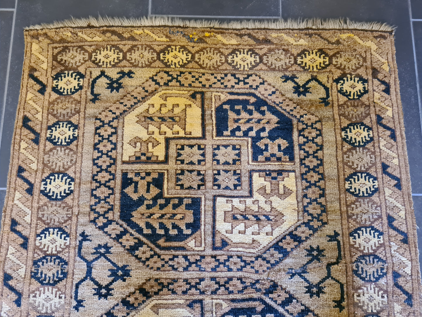 Handgeknüpfter Afghan Orientteppich Ein Sammlerstück 112x86cm