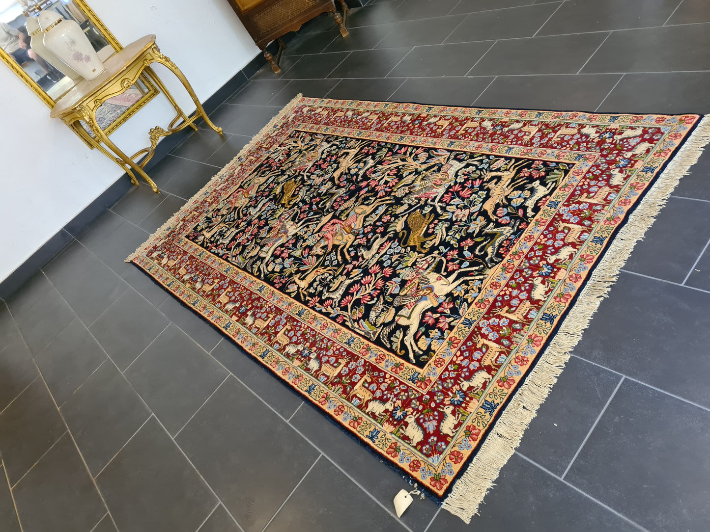 Kirman Perser Teppich Handgeknüpftes Meisterwerk 243x149cm