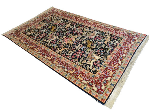 Kirman Perser Teppich Handgeknüpftes Meisterwerk 243x149cm