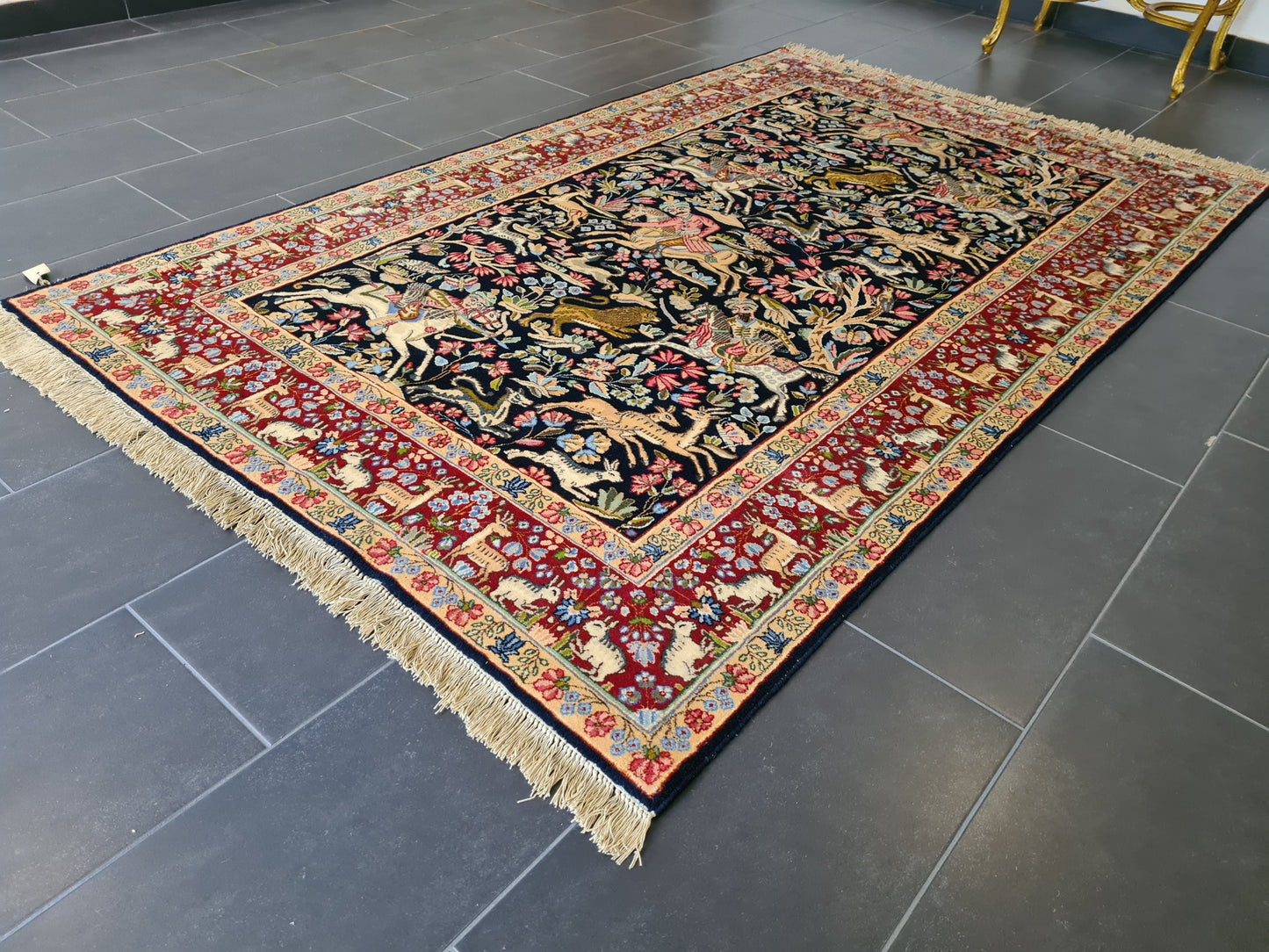 Kirman Perser Teppich Handgeknüpftes Meisterwerk 243x149cm