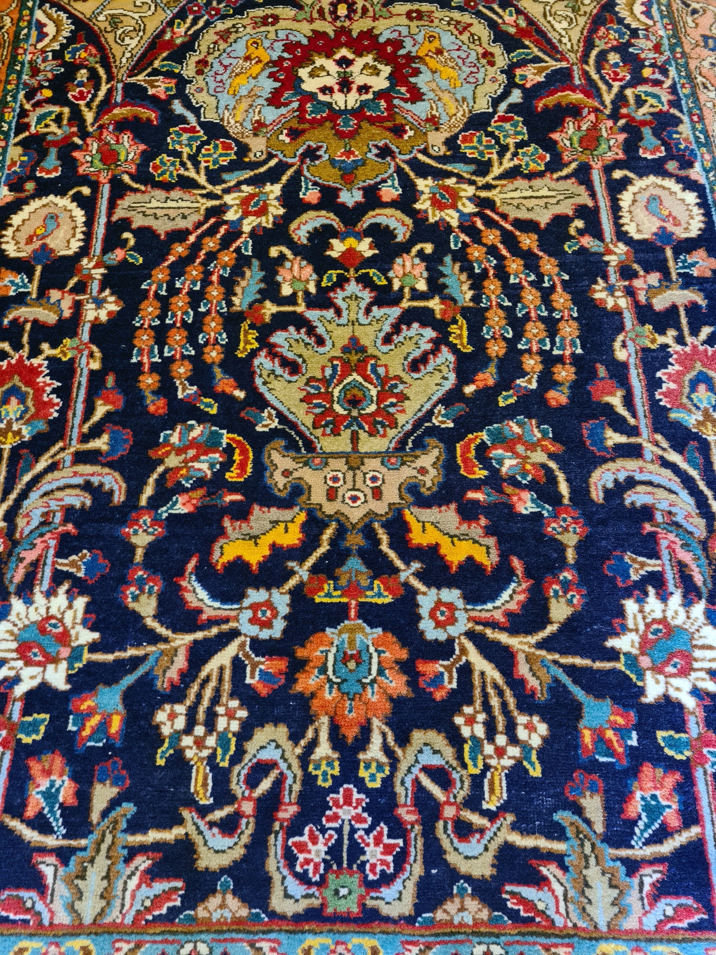 Seltener Handgeknüpfter Tabriz Perser Orientteppich Meisterwerk der Kunst 206x145cm