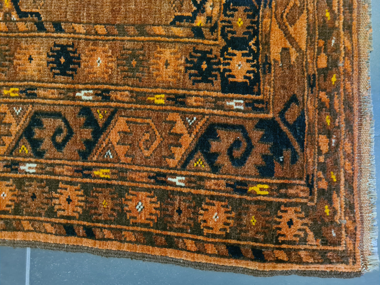 Seltener Antiker Afghanischer Art Deco Orientteppich Ein Sammlerstück 254x159cm