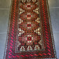 Antiker Handgeknüpfter Belutsch Art Deco Orientteppich Afghan 156x92cm