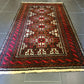 Antiker Handgeknüpfter Belutsch Art Deco Orientteppich Afghan 156x92cm