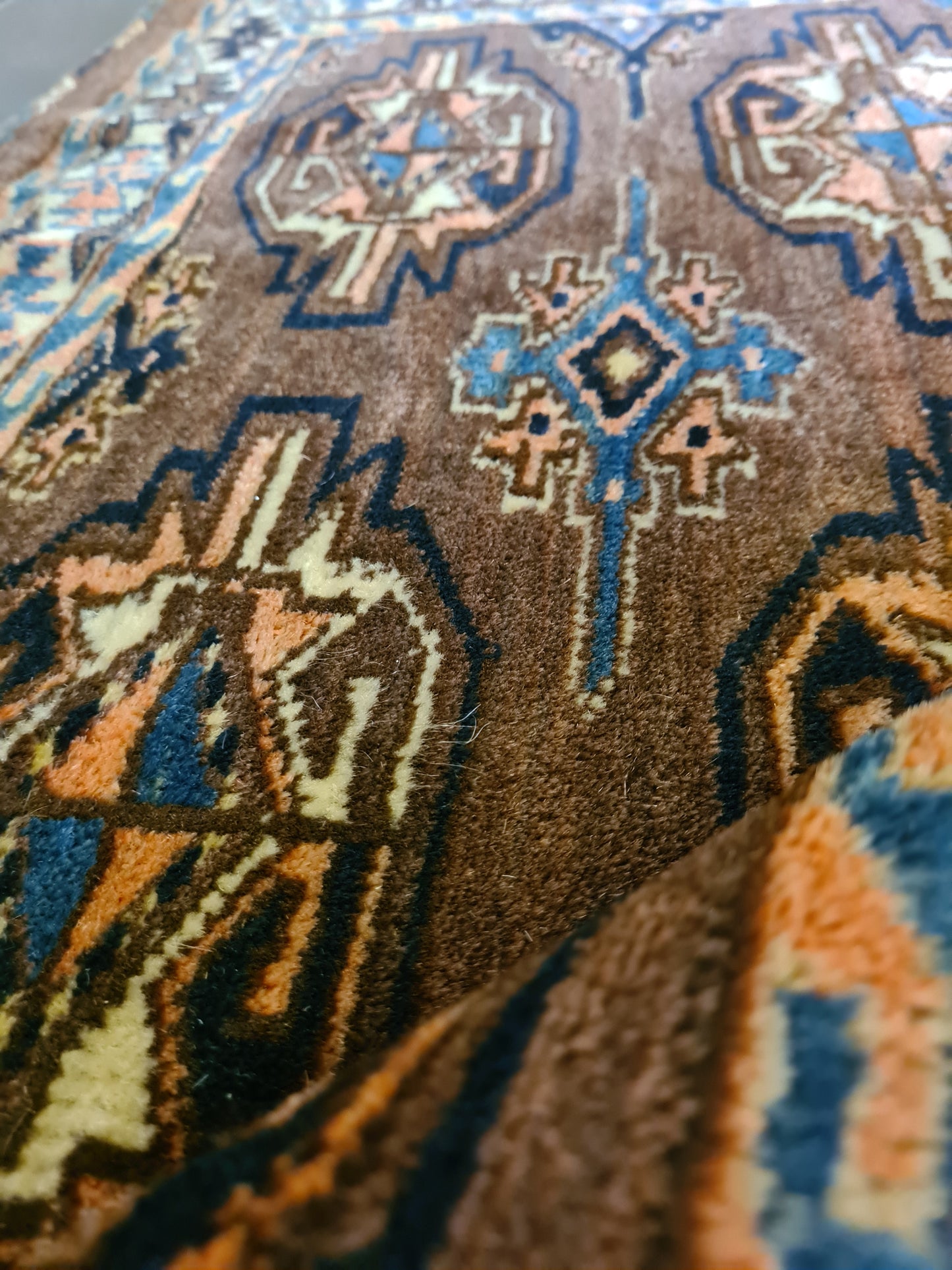 Feiner Antiker Esari Orientteppich Afghan Seltenes Sammlerstück 118x76cm