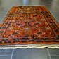 Feiner Antiker Handgeknüpfter Belutsch Gebetsteppich Afghan Sammlerstück 138x87cm