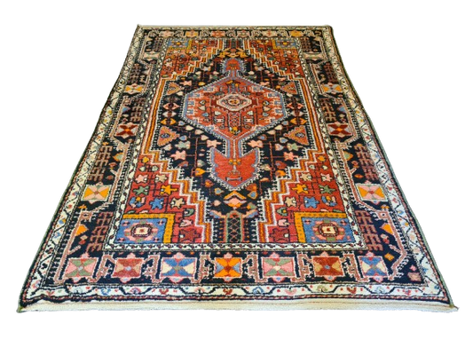 Antiker Feiner Handgeknüpfter Perser-Teppich Malaya Zeitlos 194x126cm
