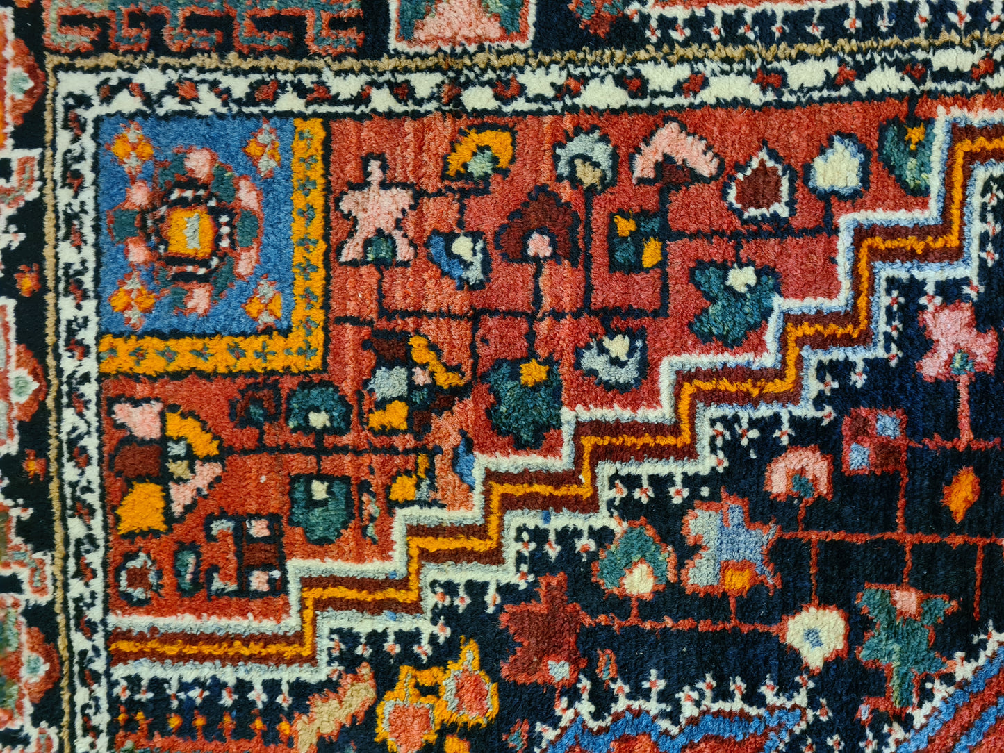 Antiker Feiner Handgeknüpfter Perser-Teppich Malaya Zeitlos 194x126cm