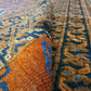 Antiker Handgeknüpfter Afghanischer Art Deco Orientteppich 200x112cm