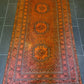 Antiker Handgeknüpfter Afghan Art Deco Orientteppich 210x122cm