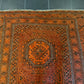 Antiker Handgeknüpfter Afghan Art Deco Orientteppich 210x122cm