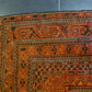 Antiker Handgeknüpfter Afghan Art Deco Orientteppich 210x122cm