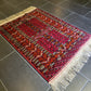 Antiker Feiner Hadjlu Jomut Orientteppich aus Turkmenistan Kostbarkeit 122x88cm