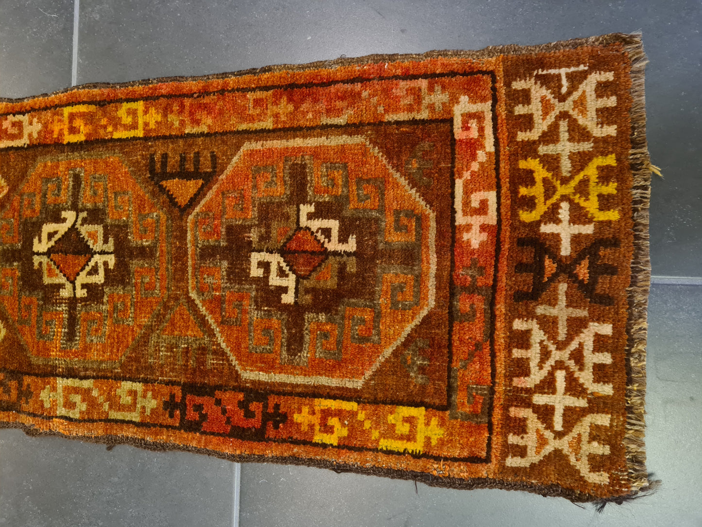 Antiker Handgeknüpfter Belutsch Orientteppich Afghan Sammlerstück 110x35cm
