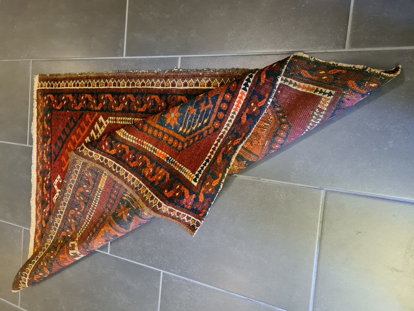 Antiker Handgeknüpfter Belutsch Orientteppich Sammlerstück 108x81cm