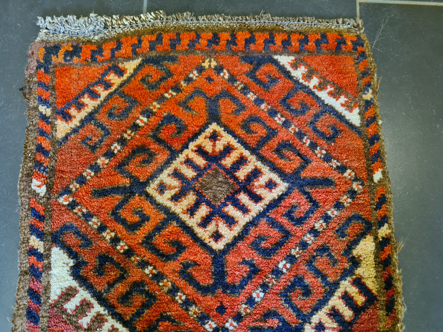 Antiker Feiner Belutsch Orientteppich Handgeknüpfter Perser 120x50cm