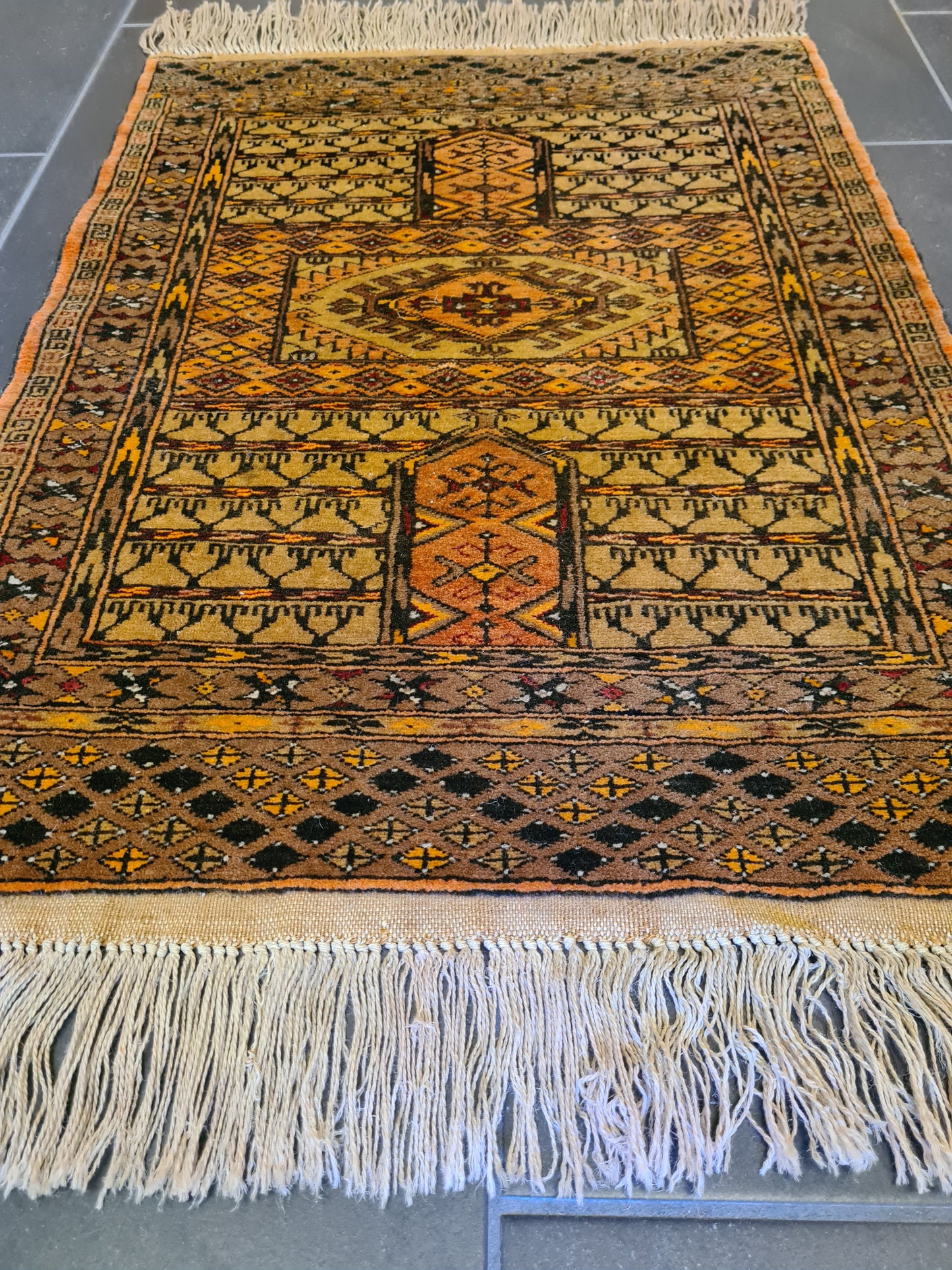 Feiner Belutsch Orientteppich Handgeknüpftes Perser Meisterwerk 67x50cm