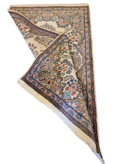 Hochwertiger Handgeknüpfter Kashmir Ghoum Orientteppich 158x94cm