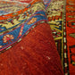 Seltener Antiker Handgeknüpfter Perser Heris Läufer Orientteppich 303x115cm