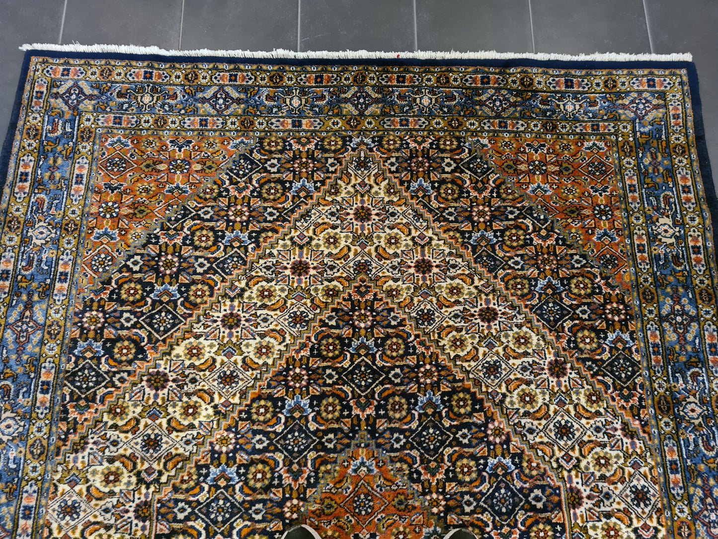 Prachtvoller Feiner Handgeknüpfter Persischer Moud Orientteppich 233x170cm