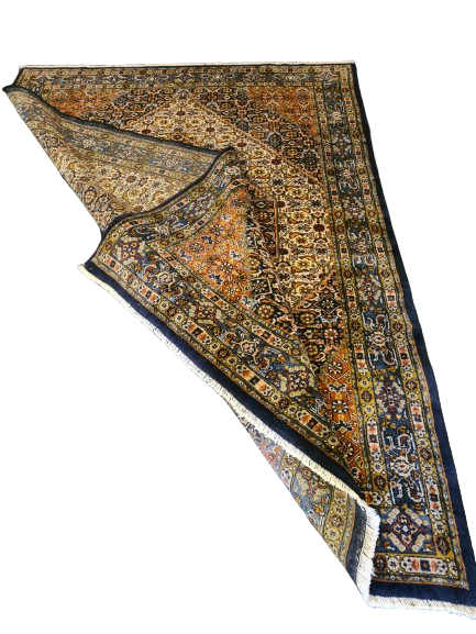 Prachtvoller Feiner Handgeknüpfter Persischer Moud Orientteppich 233x170cm