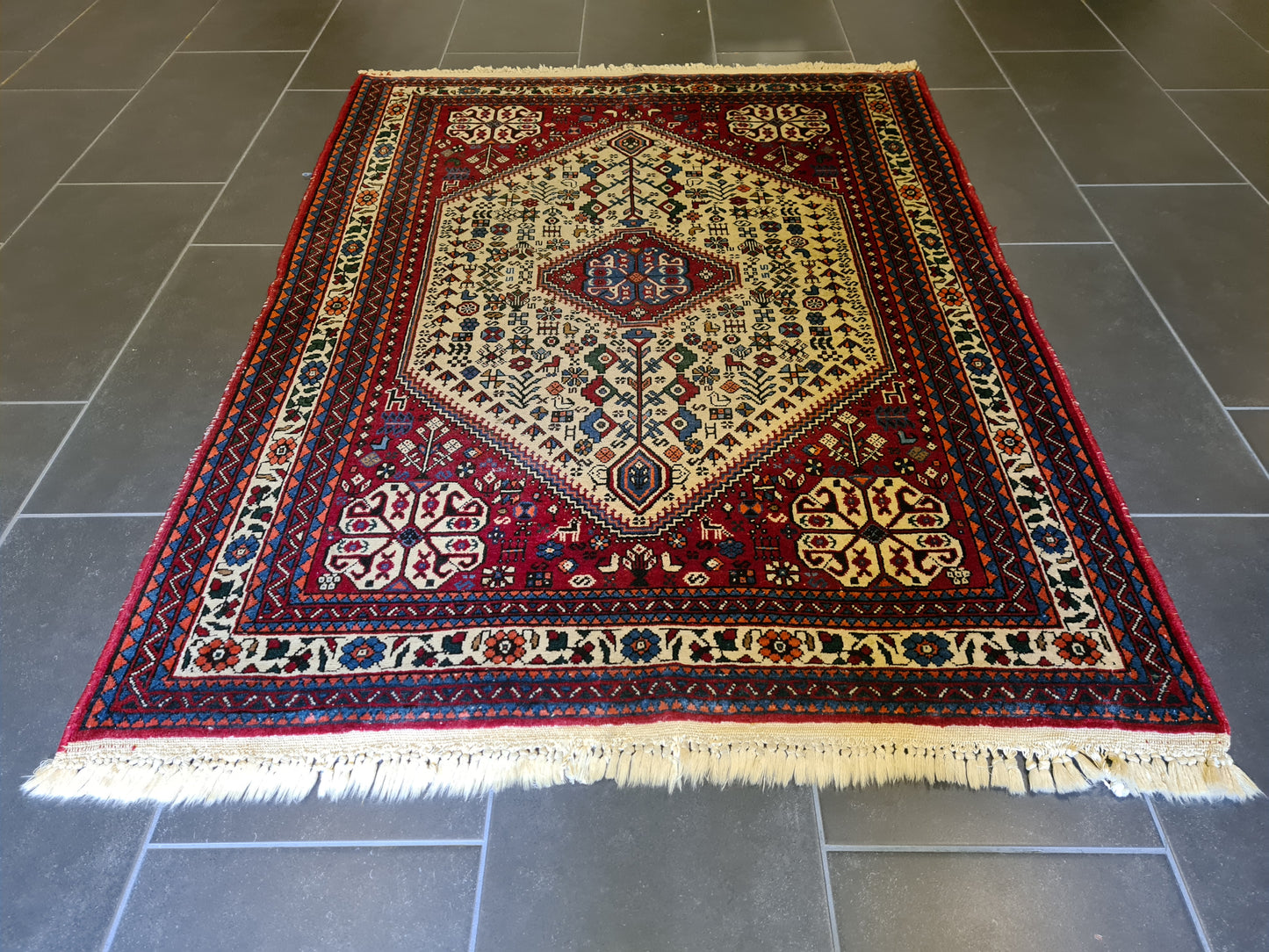 Handgeknüpfter Perser Senneh Bidjar Orientteppich 160x115cm