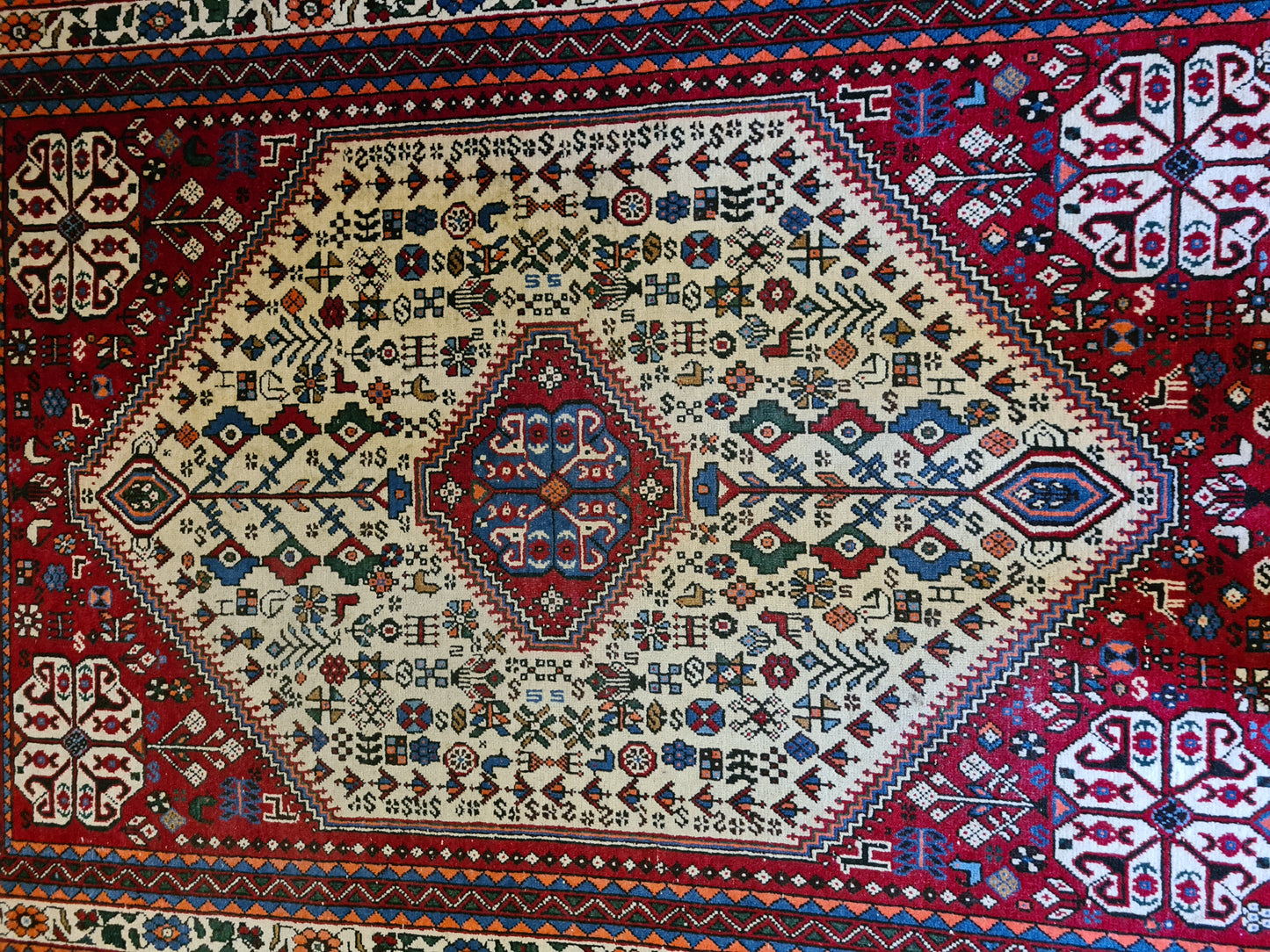 Handgeknüpfter Perser Senneh Bidjar Orientteppich 160x115cm