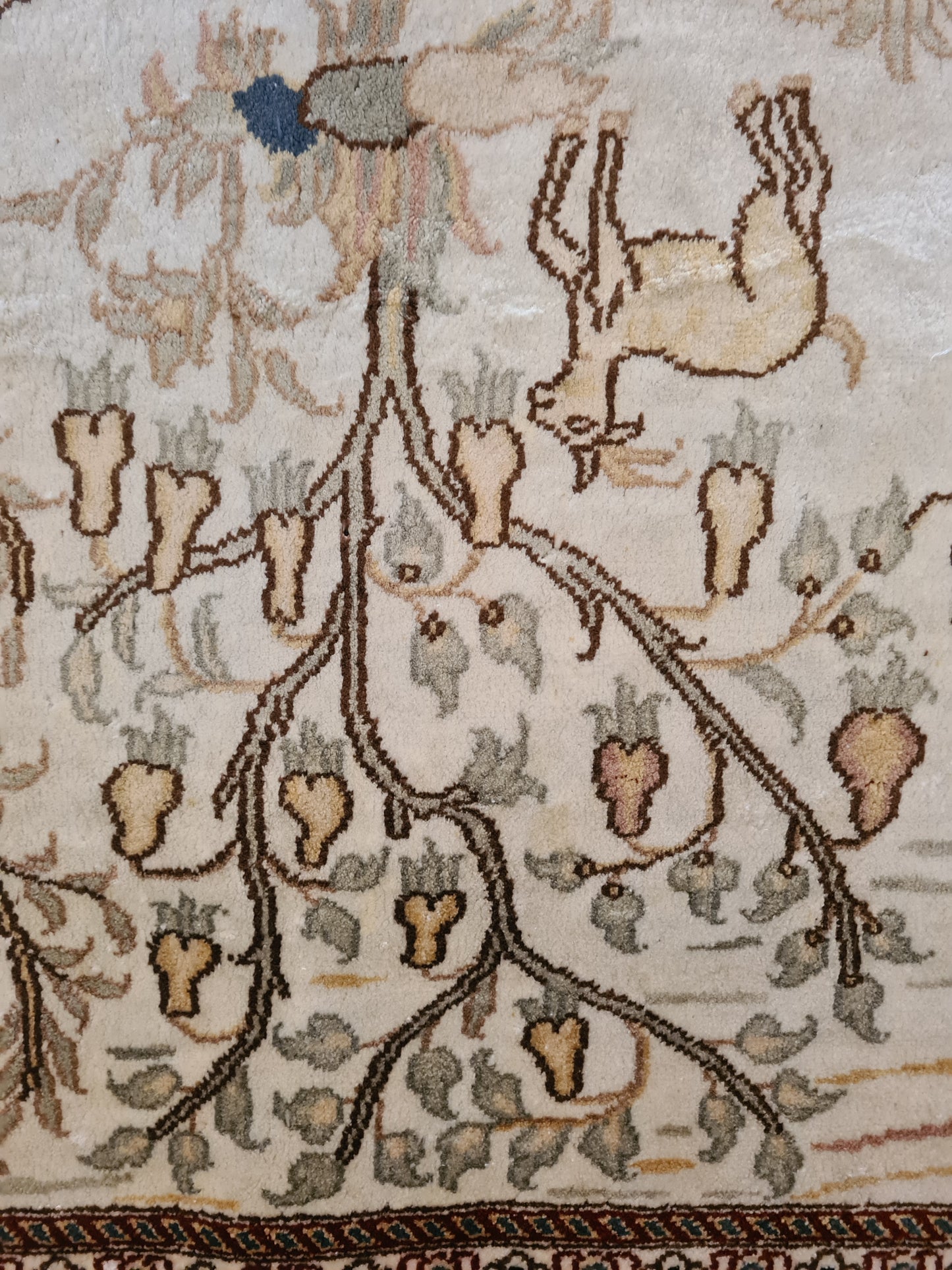 Wertvoller Handgeknüpfter Seidenteppich Orientteppich Hereke aus China 159x95cm