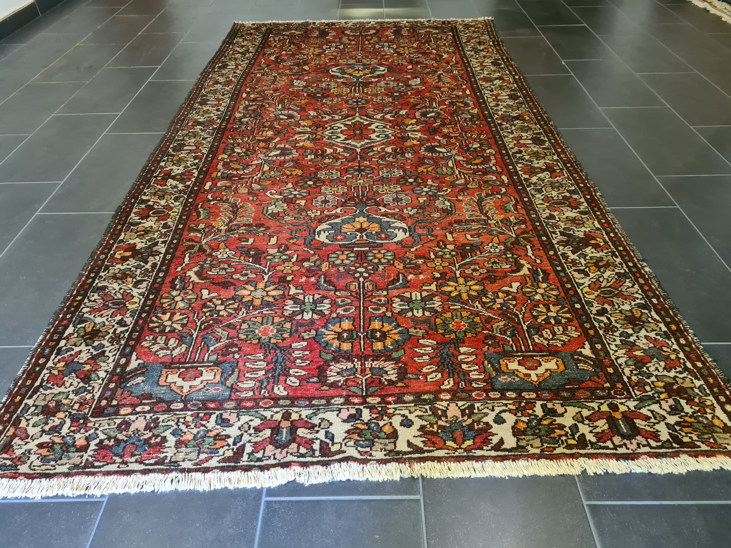 Antiker Feiner Perser Orientteppich Malaya Handgeknüpft und Zeitlos 310x163cm