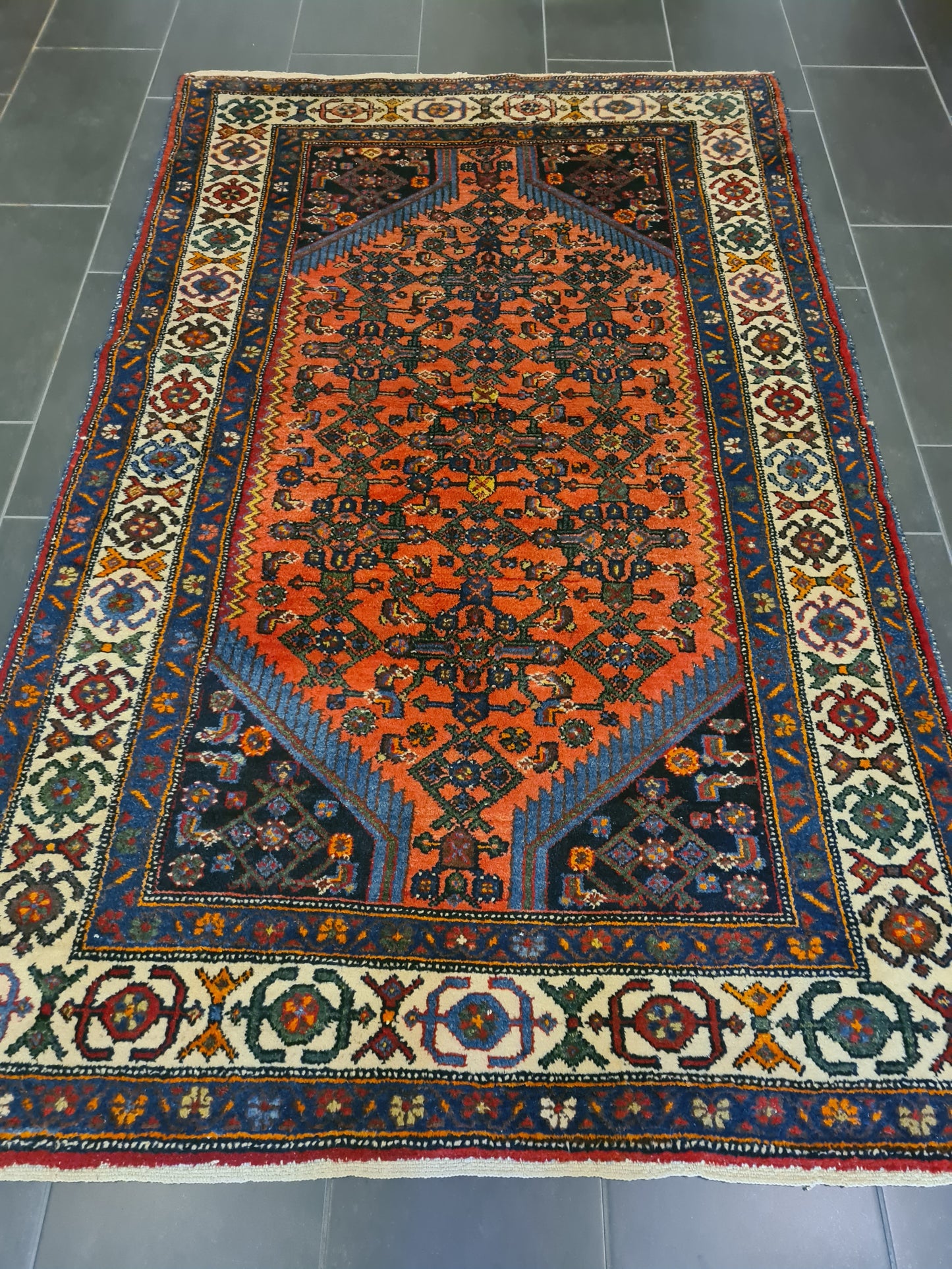 Antiker Feiner Perser Malaya Orientteppich Edles Sammlerstück 222x138cm