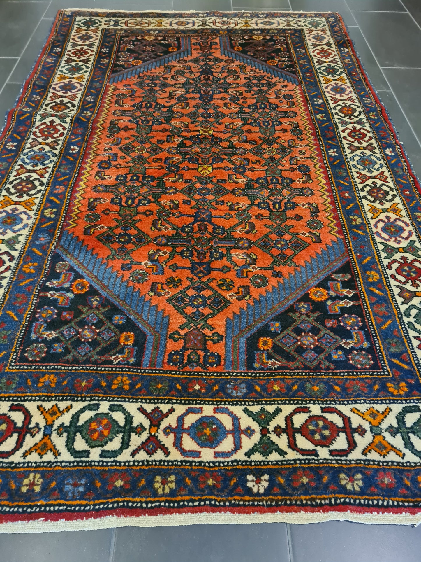 Antiker Feiner Perser Malaya Orientteppich Edles Sammlerstück 222x138cm