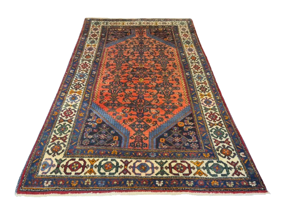 Antiker Feiner Perser Malaya Orientteppich Edles Sammlerstück 222x138cm