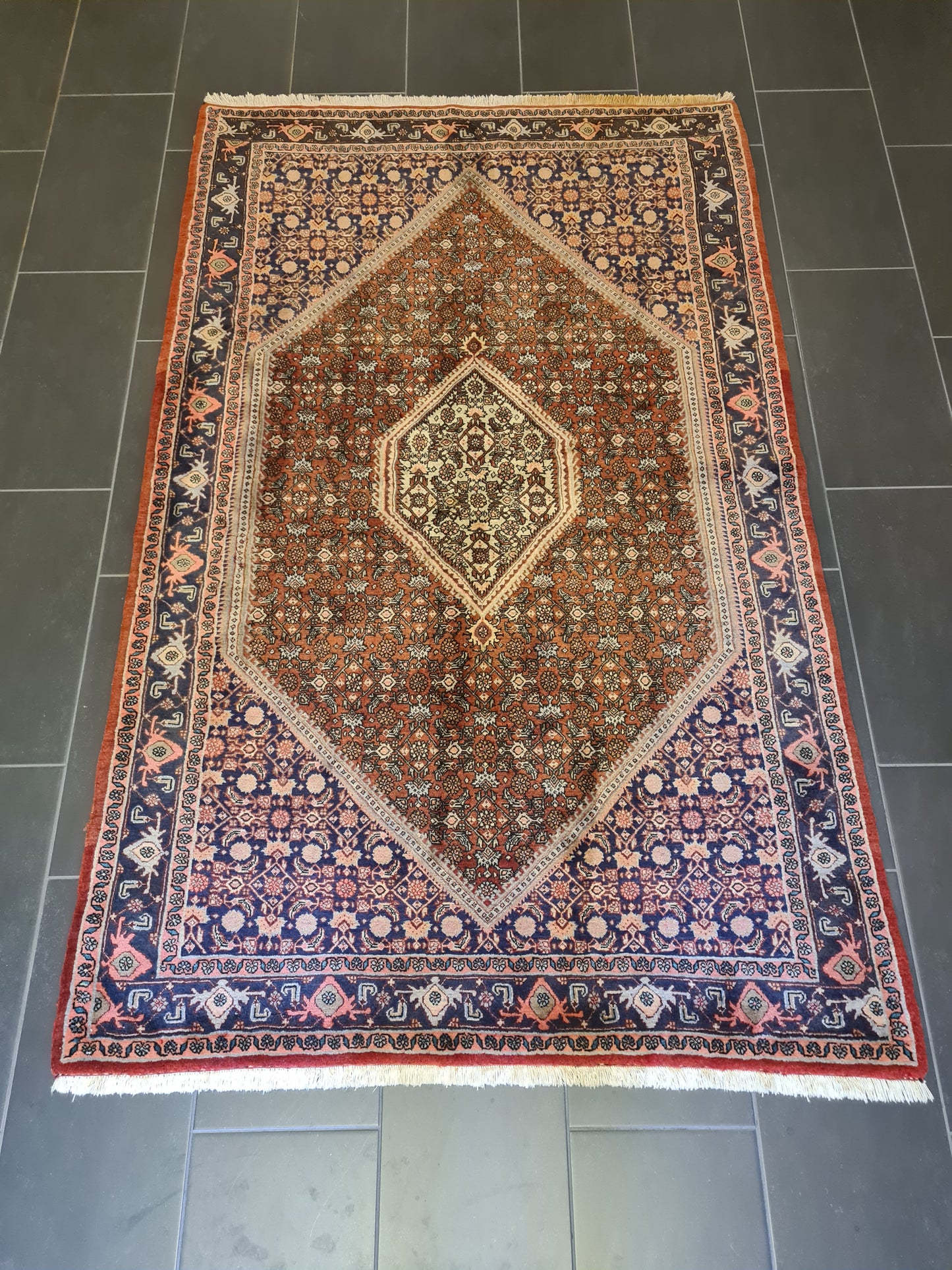 Edler Feiner Perser Bidjar Orientteppich Handgeknüpftes Meisterwerk 227x142cm