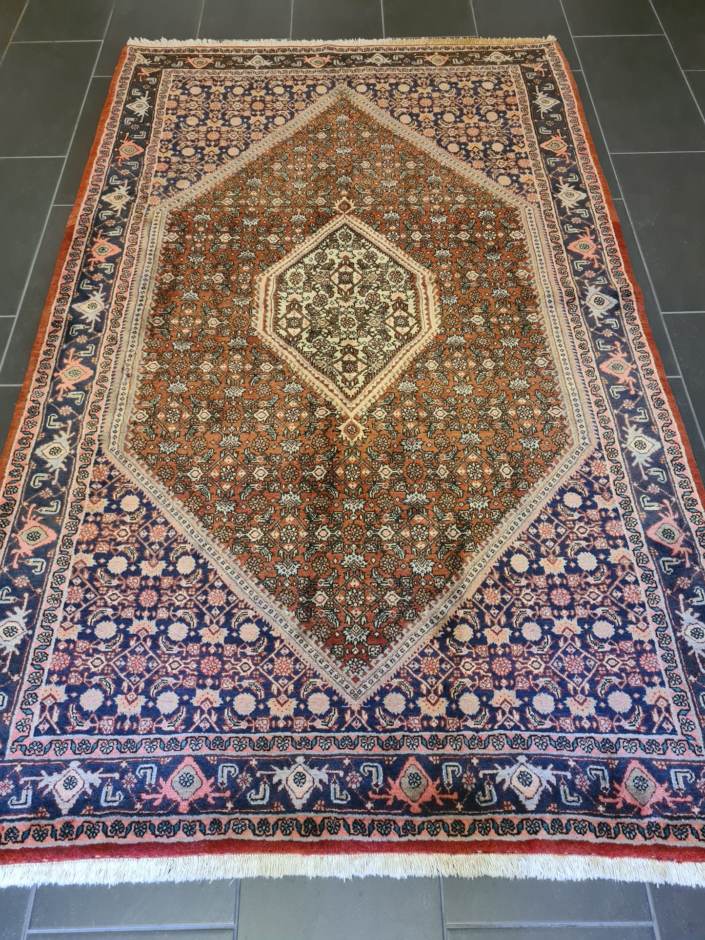 Edler Feiner Perser Bidjar Orientteppich Handgeknüpftes Meisterwerk 227x142cm