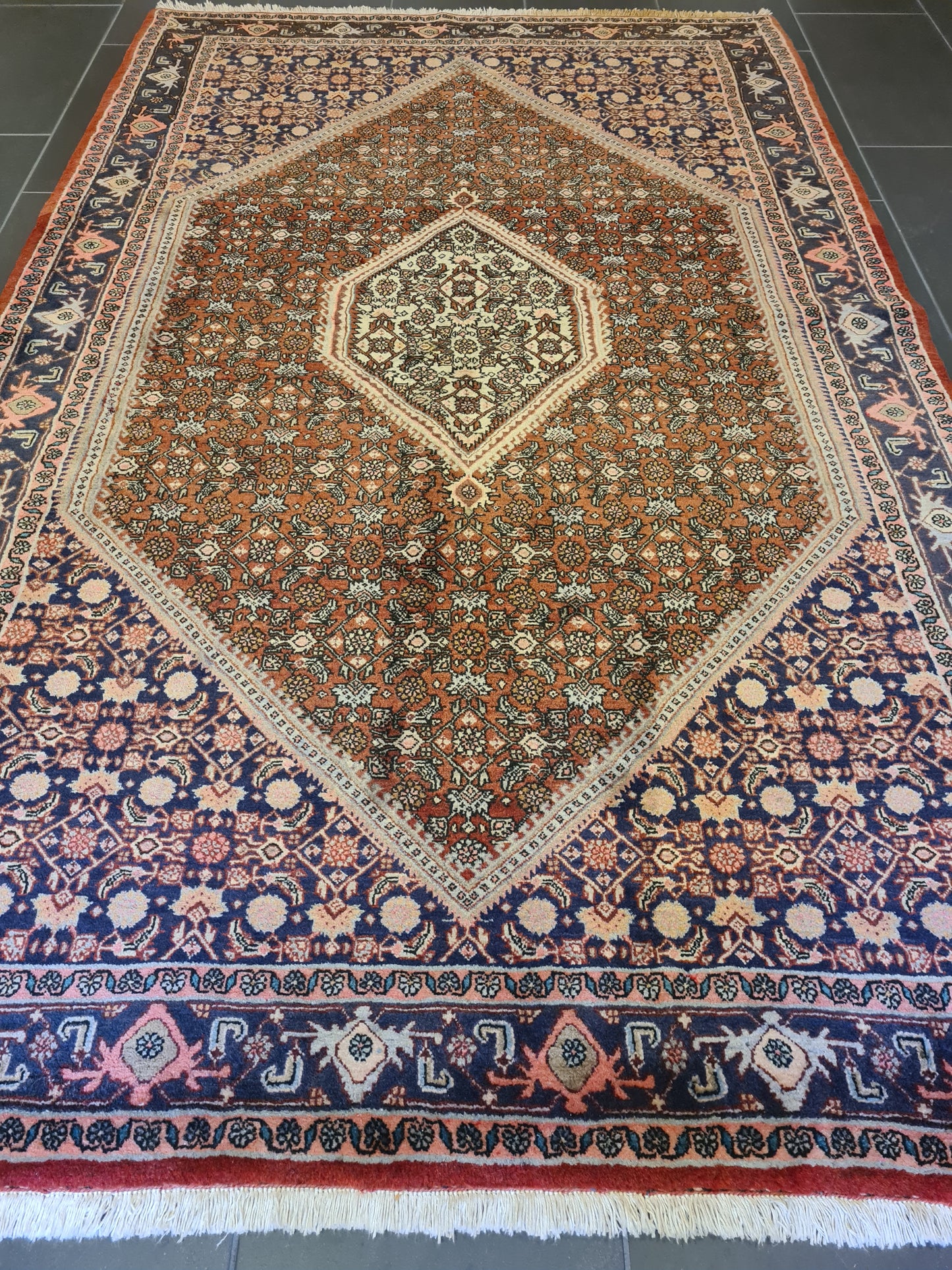 Edler Feiner Perser Bidjar Orientteppich Handgeknüpftes Meisterwerk 227x142cm