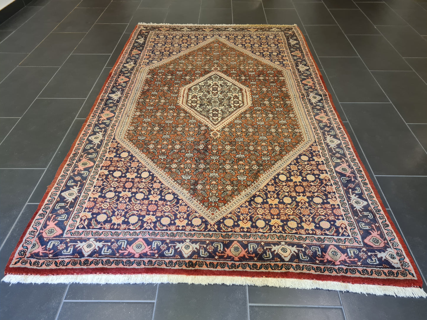 Edler Feiner Perser Bidjar Orientteppich Handgeknüpftes Meisterwerk 227x142cm