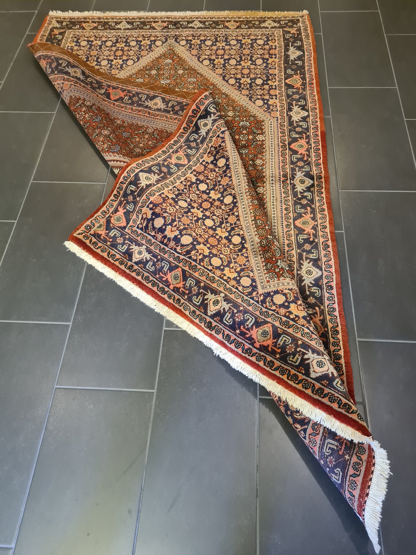 Edler Feiner Perser Bidjar Orientteppich Handgeknüpftes Meisterwerk 227x142cm